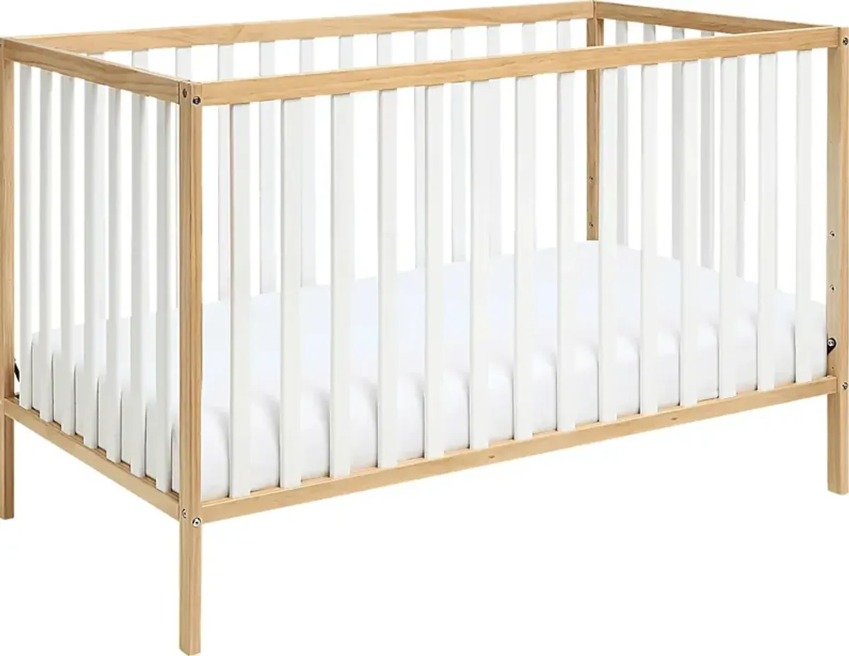 Kids Canticle Natural/White Crib