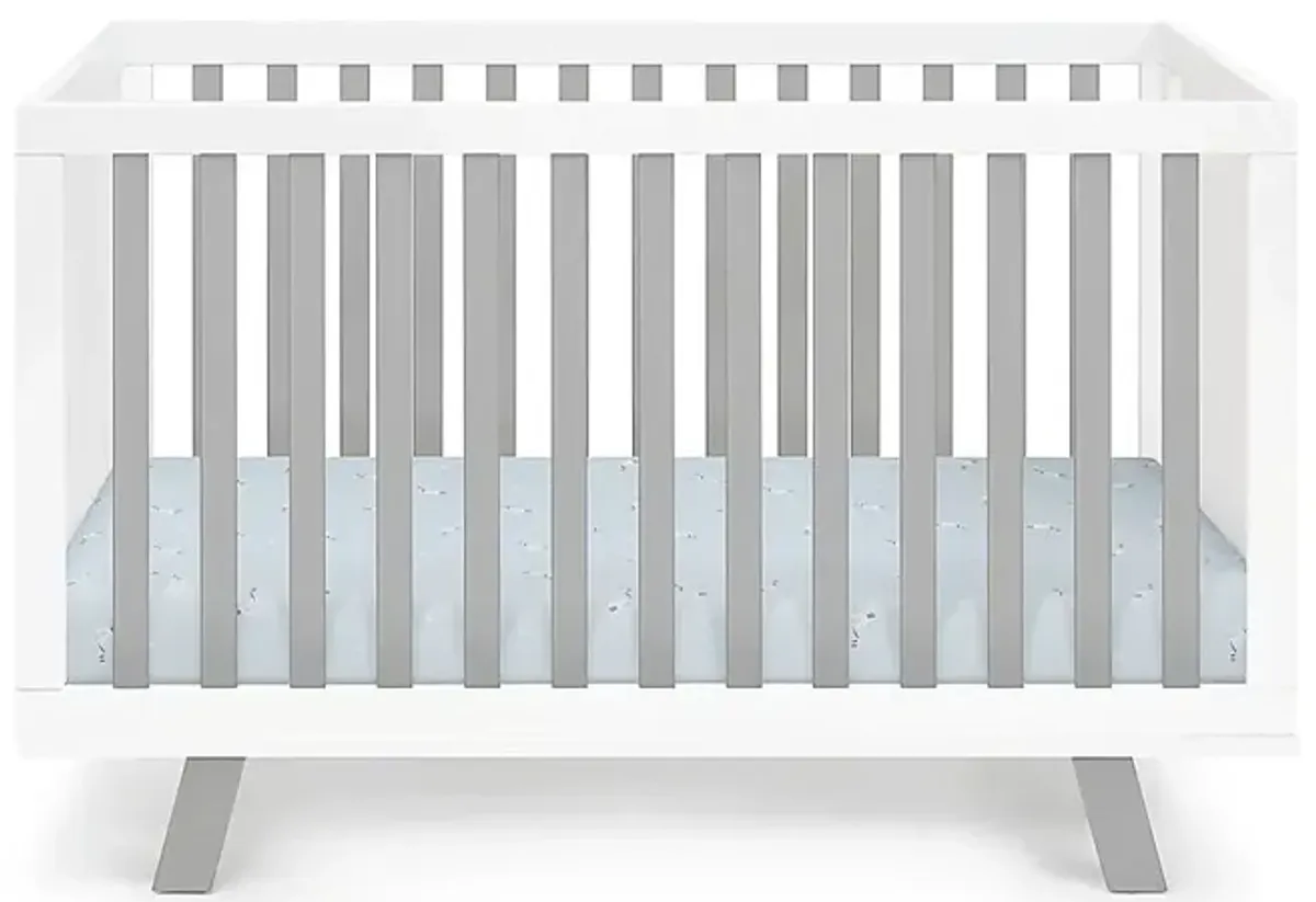 Kids Delavan White/Gray Crib