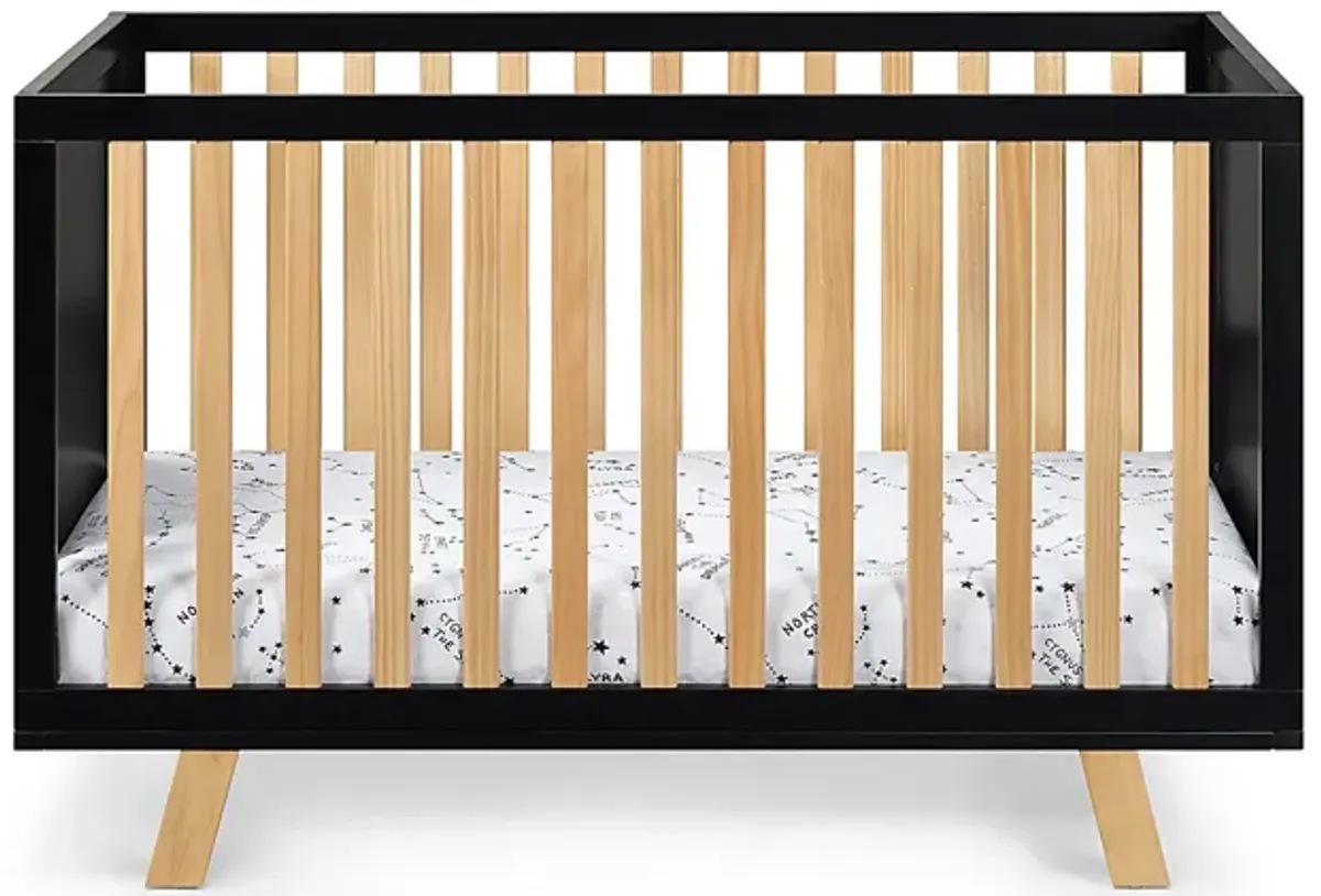 Kids Delavan Black/Natural Crib