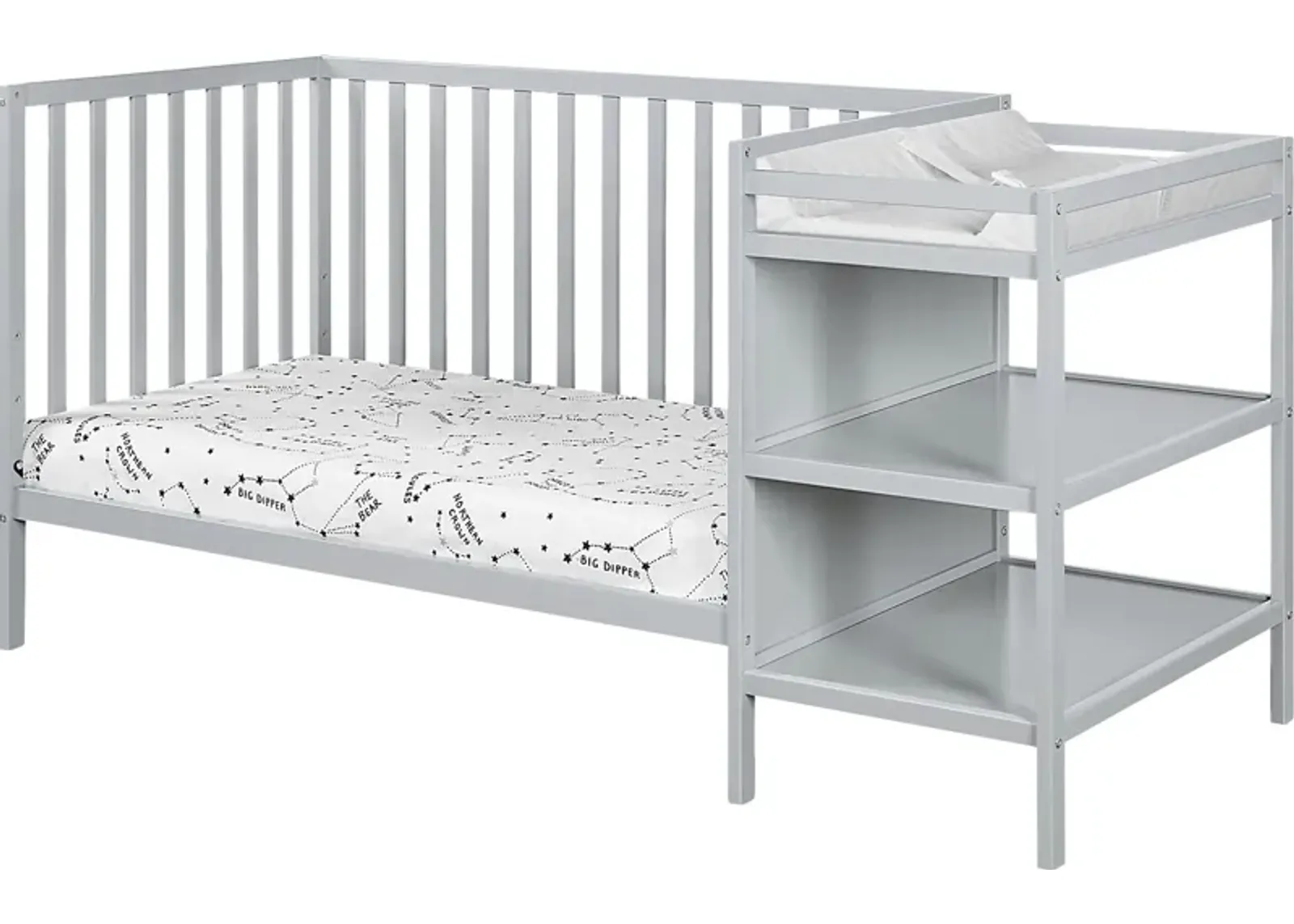 Kids Brittinger Gray Crib Combo