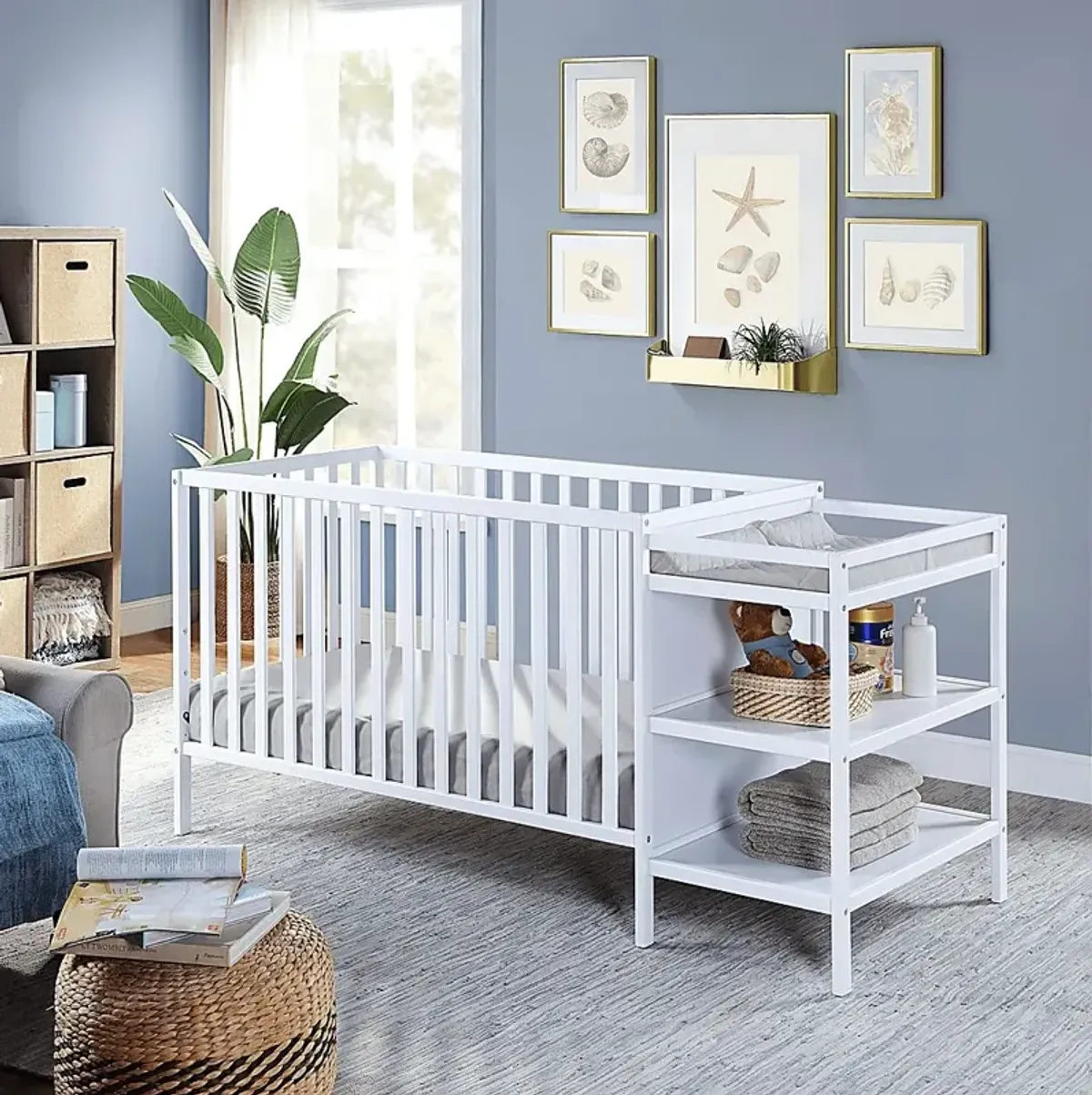 Kids Brittinger White Crib Combo