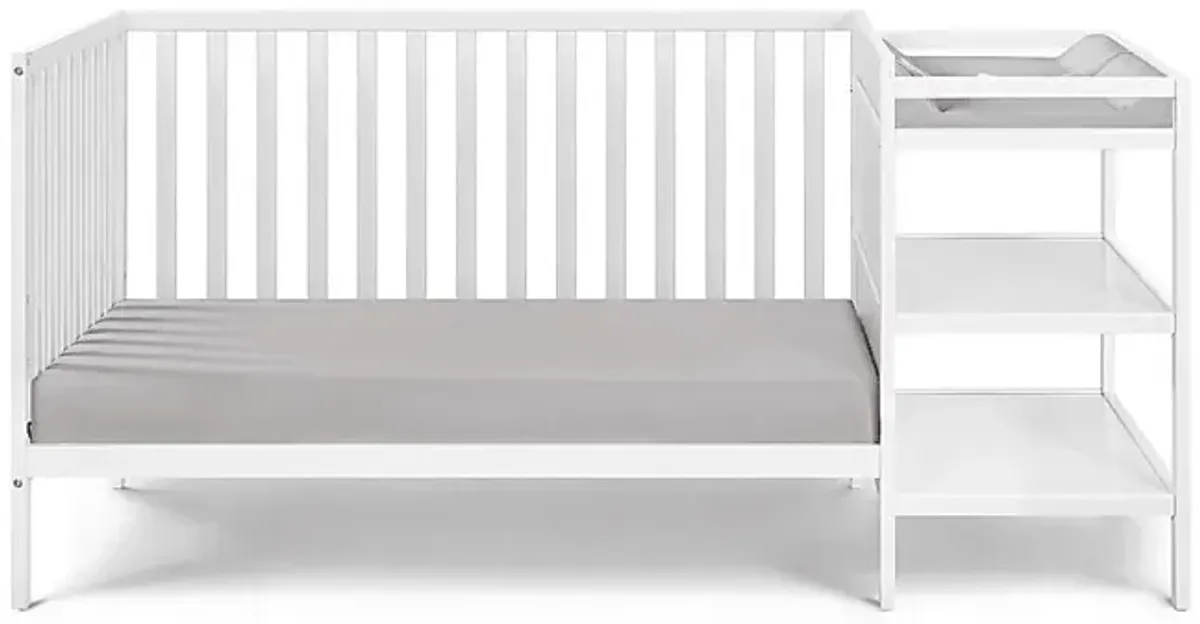 Kids Brittinger White Crib Combo