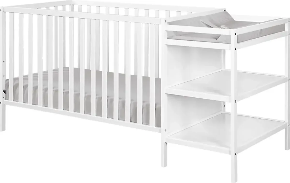 Kids Brittinger White Crib Combo