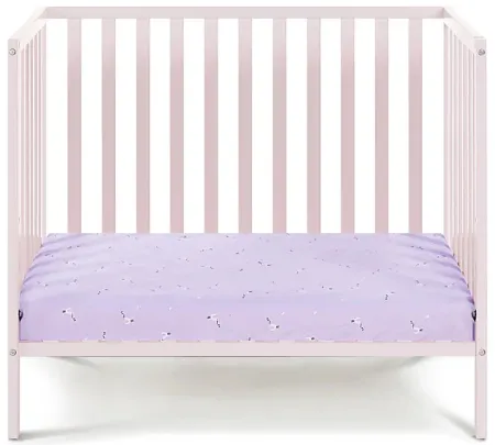 Castellon Pink Mini Crib with Mattress Pad