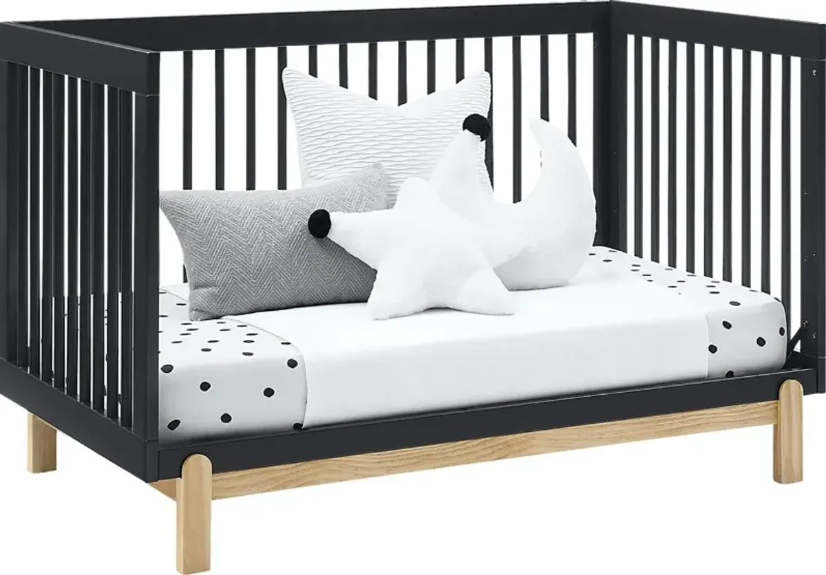 Kids Aadi Charcoal Convertible Crib