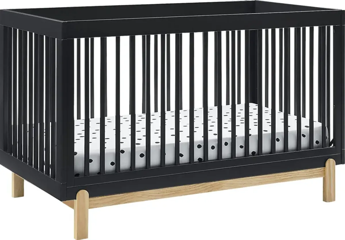 Kids Aadi Charcoal Convertible Crib