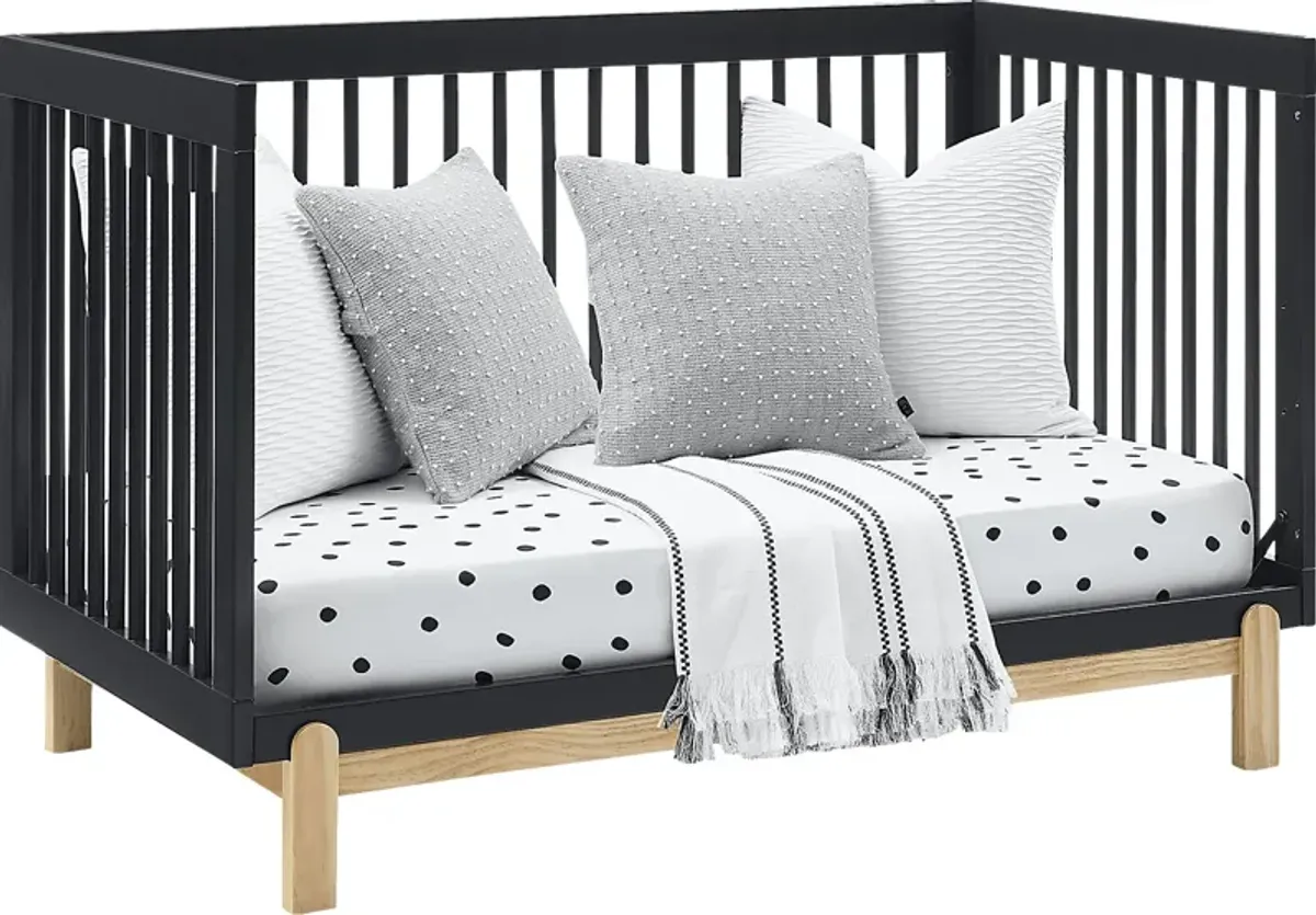 Kids Aadi Charcoal Convertible Crib