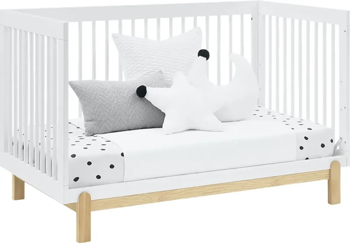 Kids Aadi White Convertible Crib