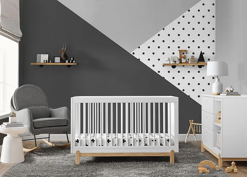 Aadi White Convertible Crib