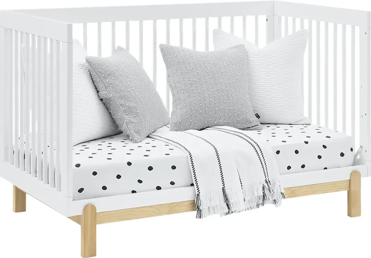 Kids Aadi White Convertible Crib