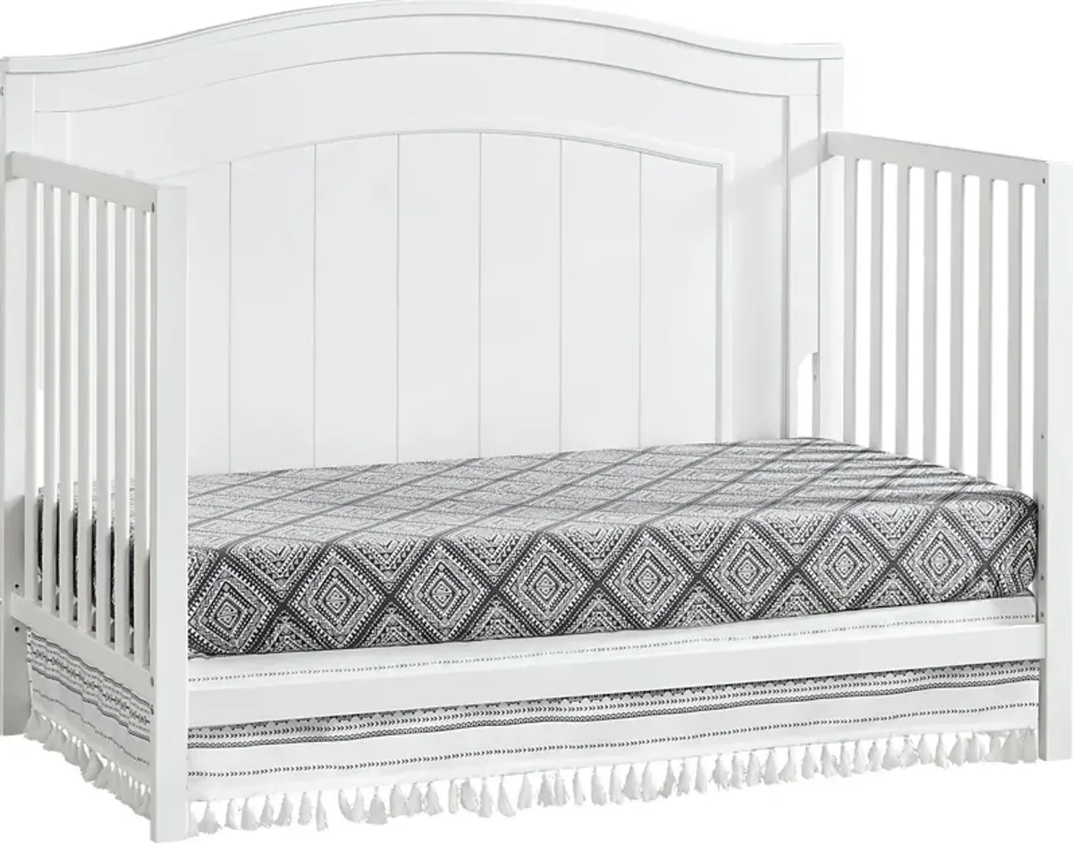 Larton White Convertible Crib