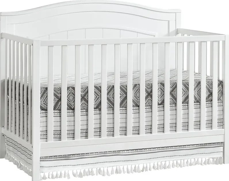Larton White Convertible Crib