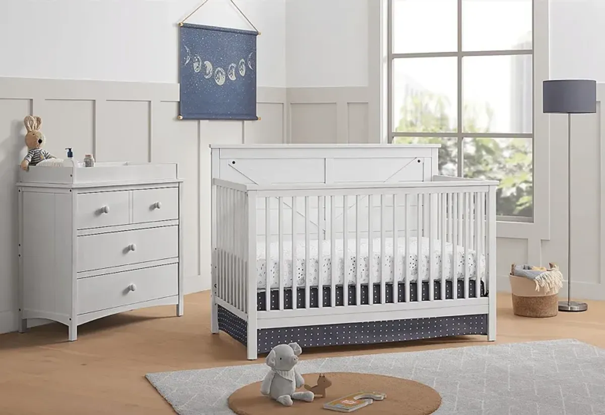 Sulon White Convertible Crib