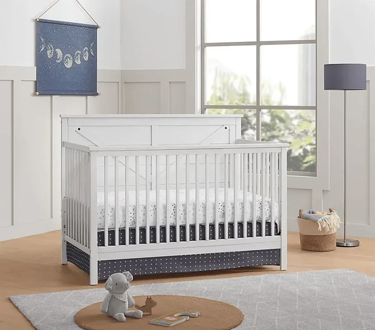 Sulon White Convertible Crib