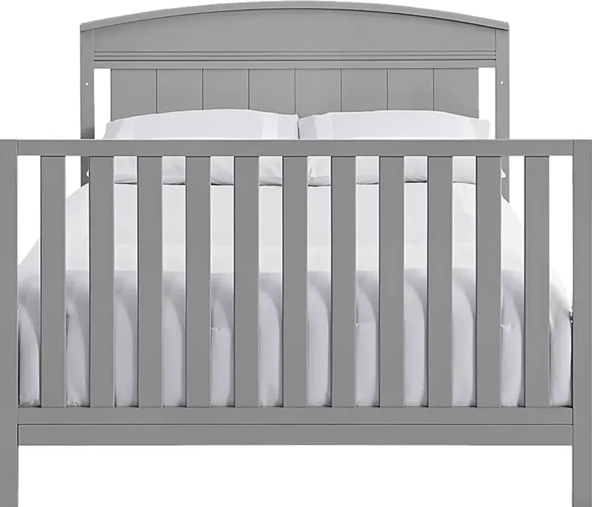 Shanton Gray Convertible Crib & Changing Table