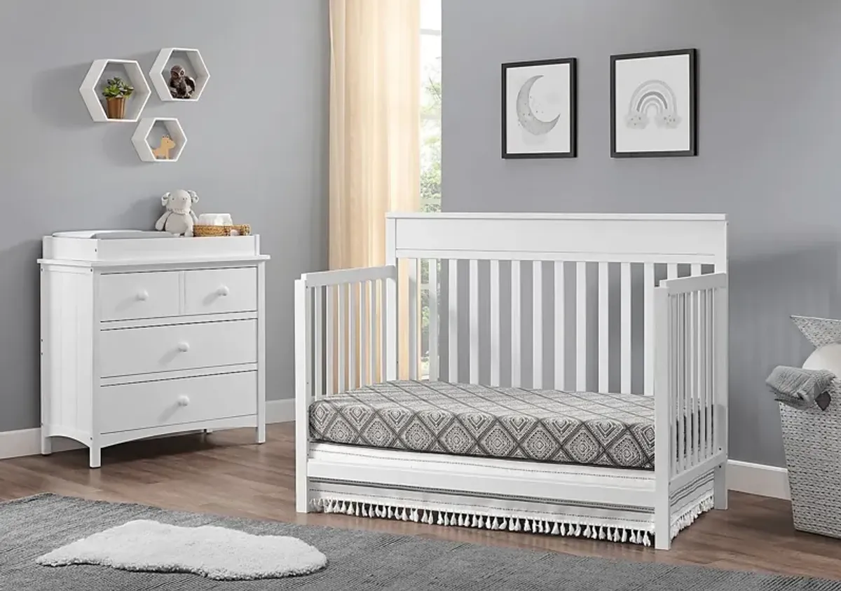 Seymore White Convertible Crib