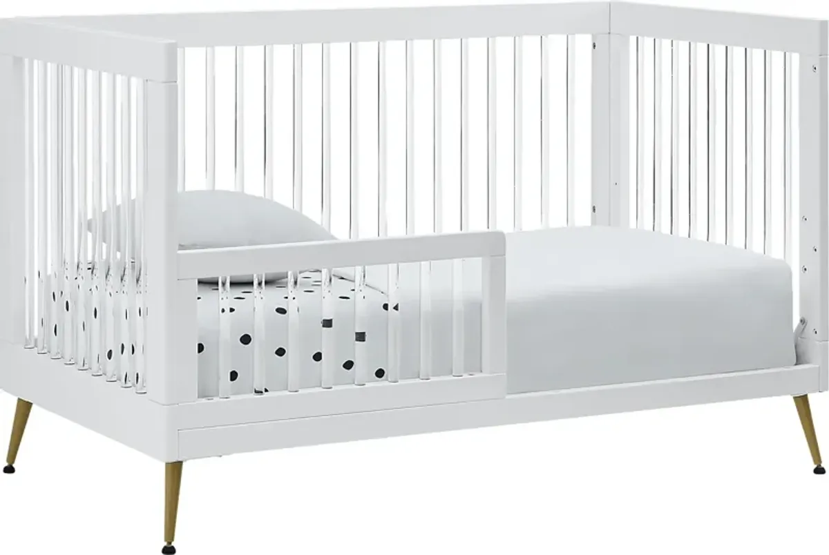 Kids Amarine White Convertible Crib