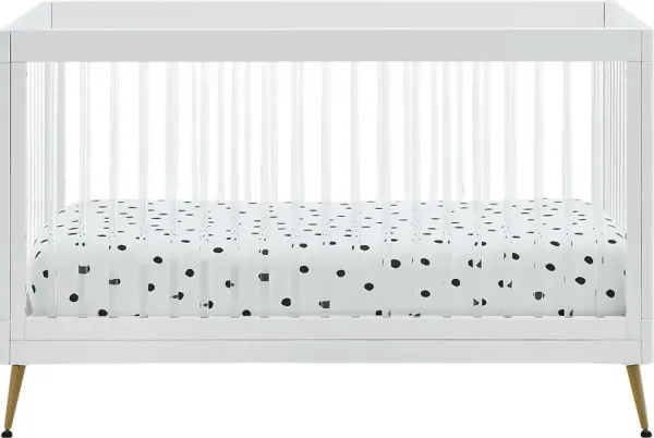 Kids Amarine White Convertible Crib