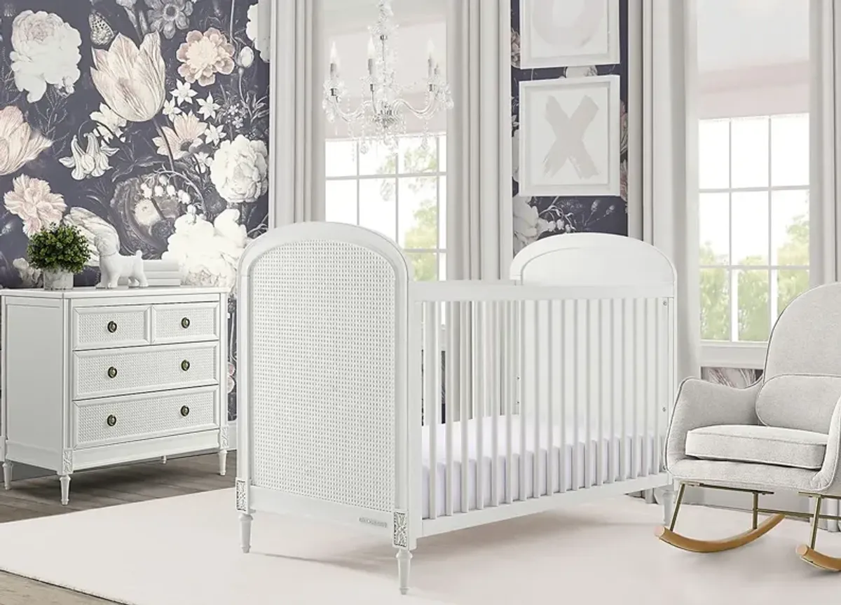 Kids Amaury White Convertible Crib