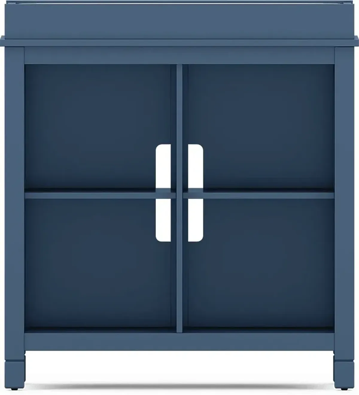 Kids Cottage Colors Navy Bookcase With Changing Tray