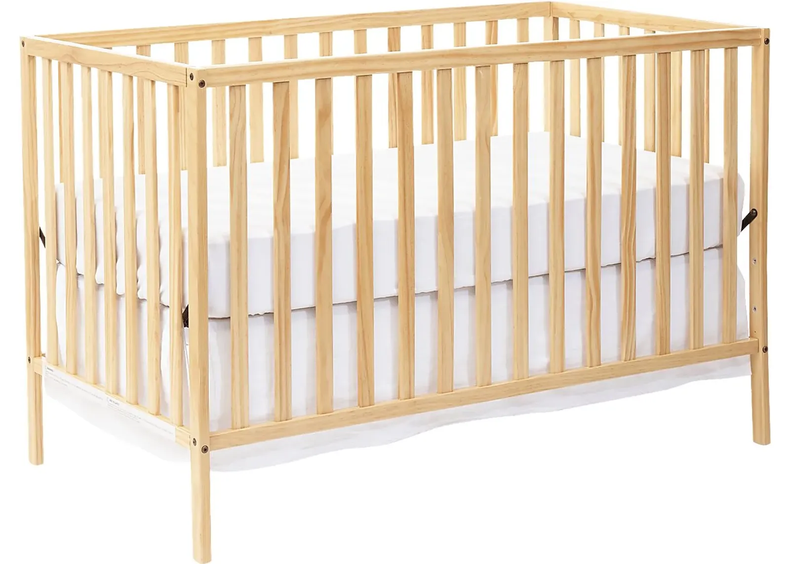 Bowstrom Natural Convertible Crib and Guard Rail