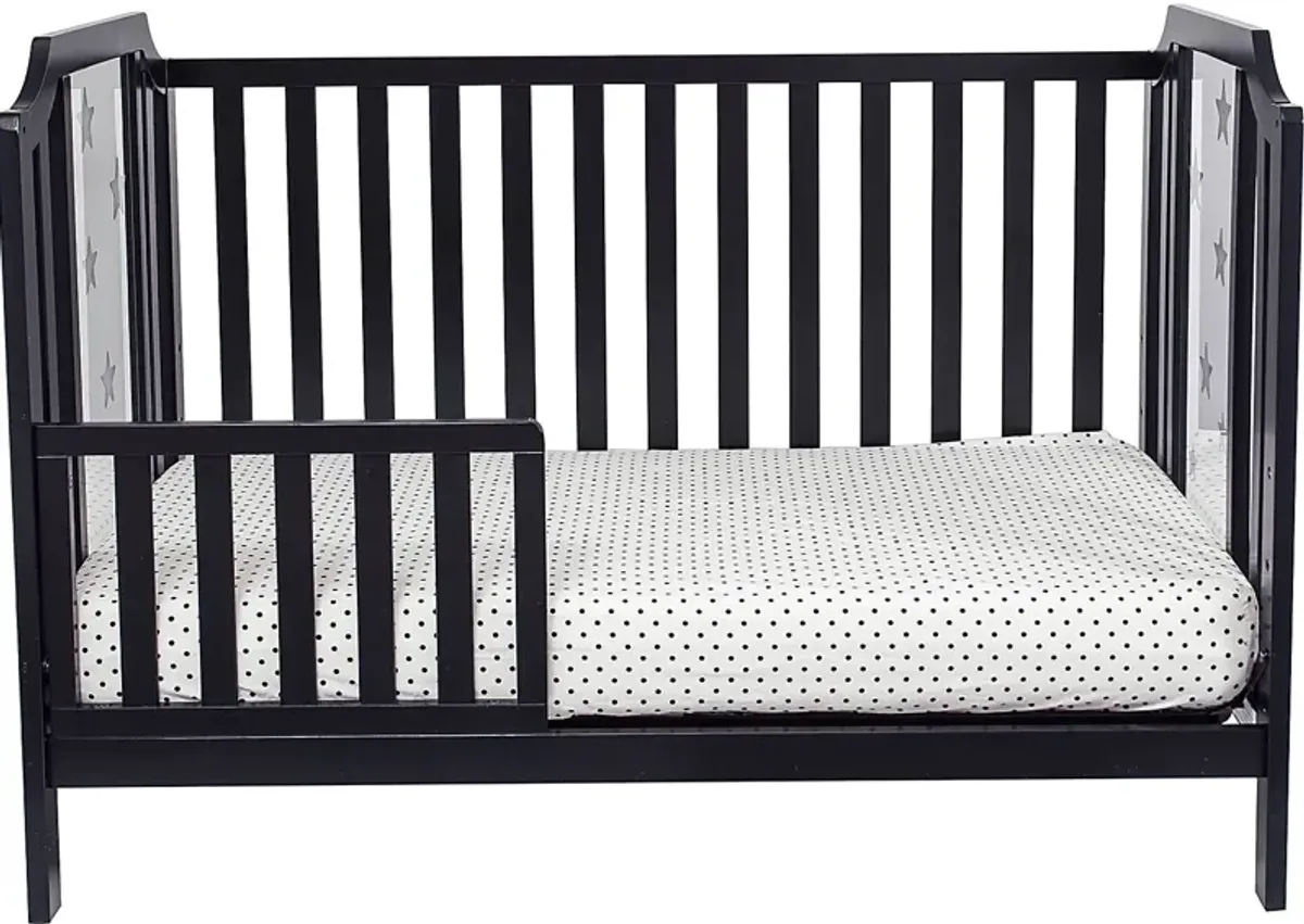 Kids Bazzele Black Convertible Crib