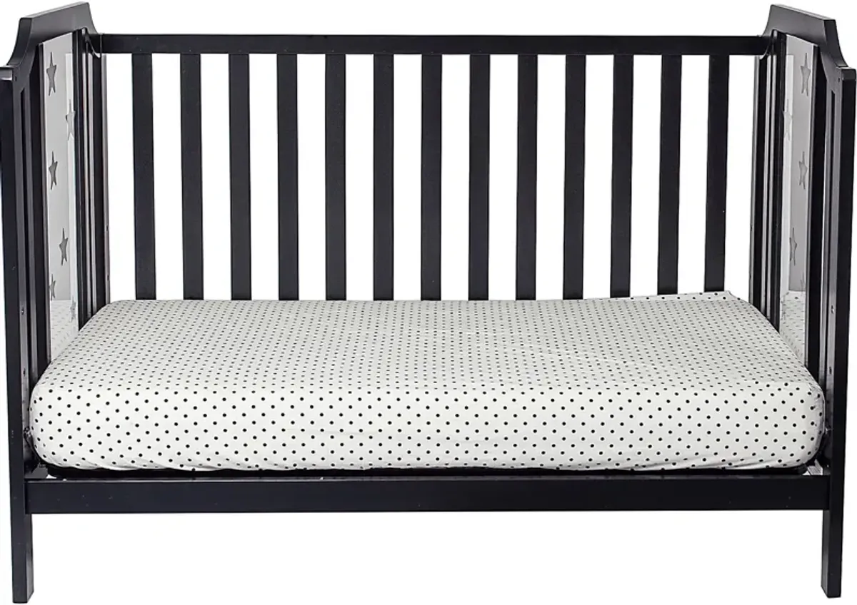 Kids Bazzele Black Convertible Crib