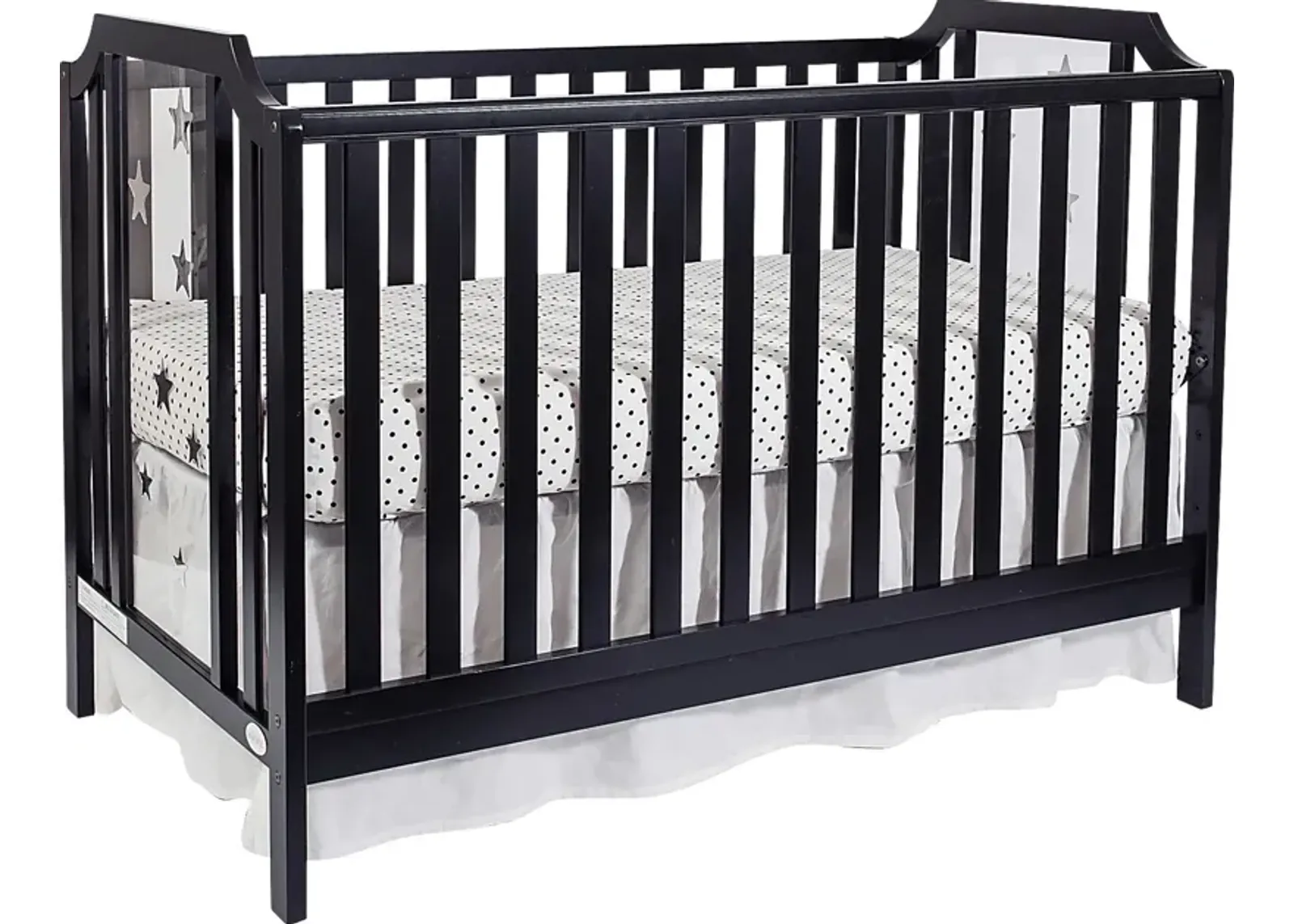 Kids Bazzele Black Convertible Crib