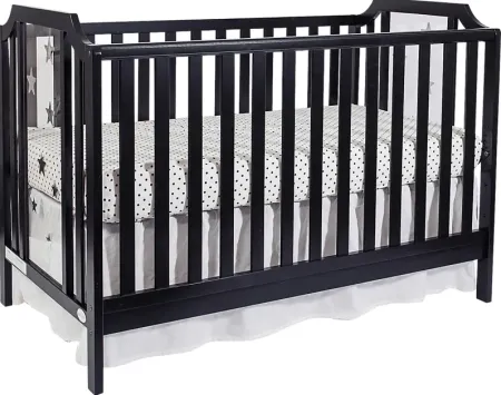 Bazzele Black Convertible Crib