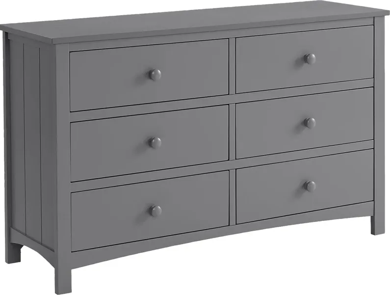 Nursery Dakson Gray 6 Drawer Dresser