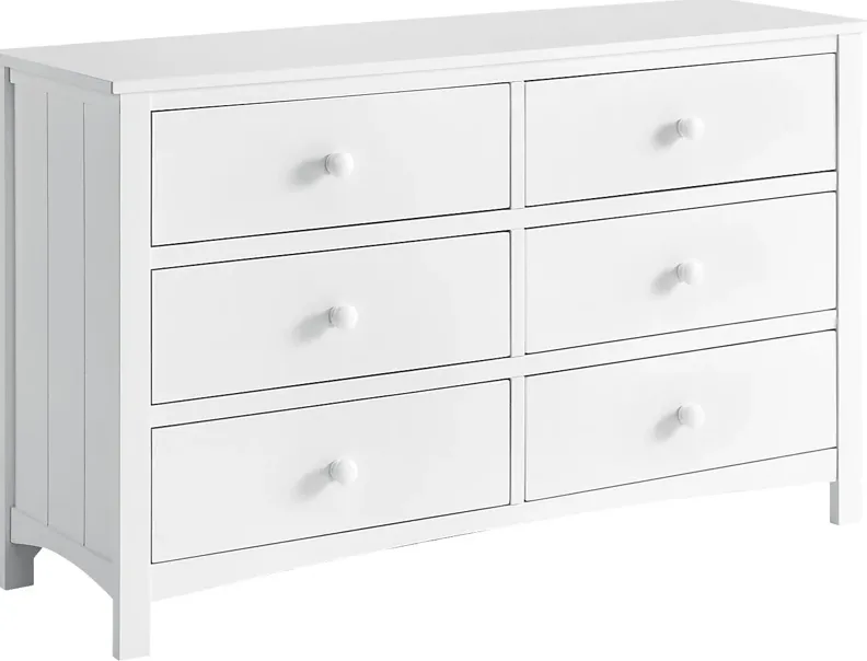 Nursery Dakson White 6 Drawer Dresser