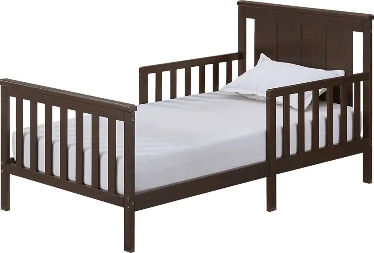 Kids Nolween Espresso Toddler Bed