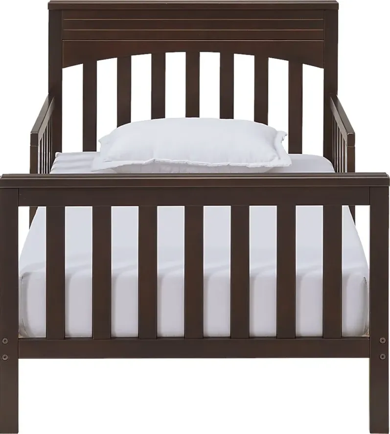 Kids Nourel Espresso Toddler Bed