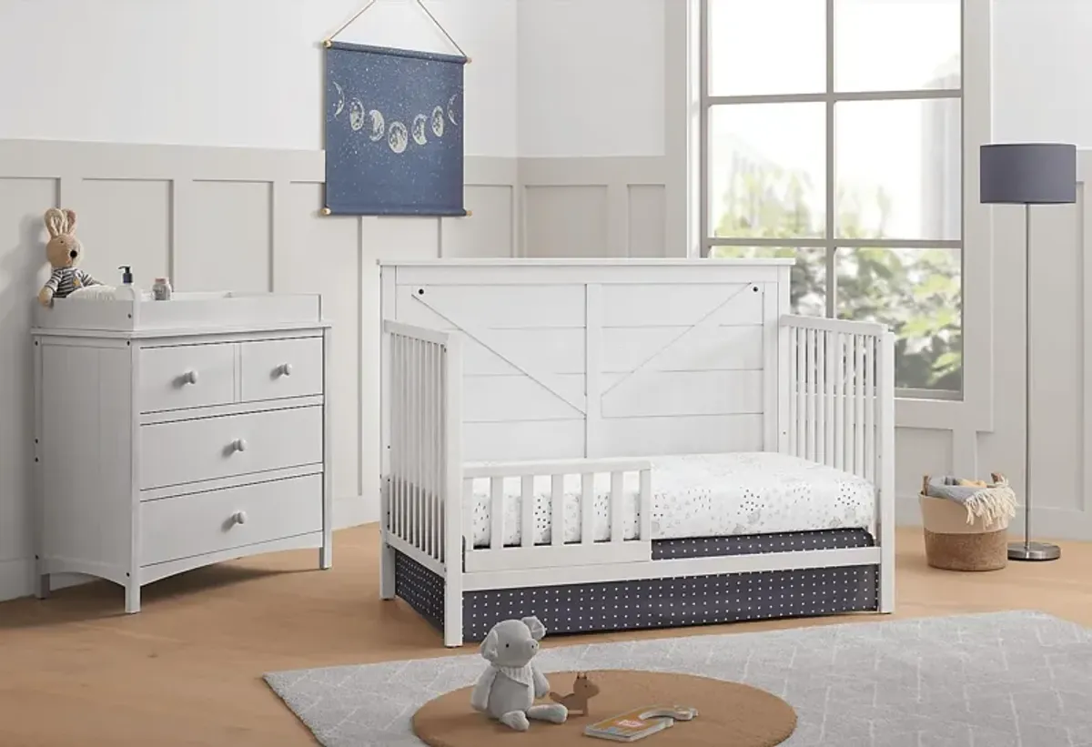 Nursery Sulon White Toddler Rail