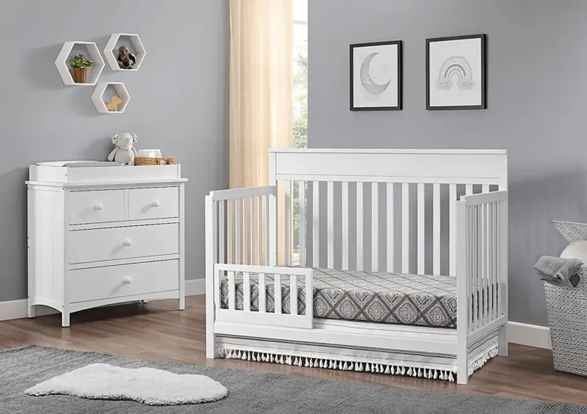 Seymore White Toddler Rail