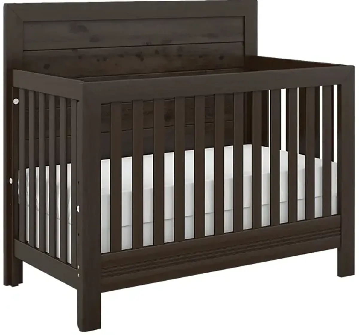 Kids Creekside 2.0 Charcoal 4 Pc Nursery with Toddler Rail