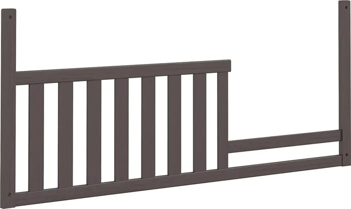 Kids Creekside 2.0 Charcoal 4 Pc Nursery with Toddler Rail