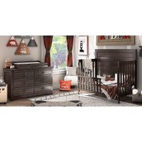 Kids Creekside 2.0 Charcoal 4 Pc Nursery with Toddler Rail