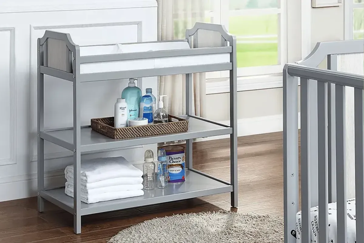 Kids Cheno Gray Changing Table