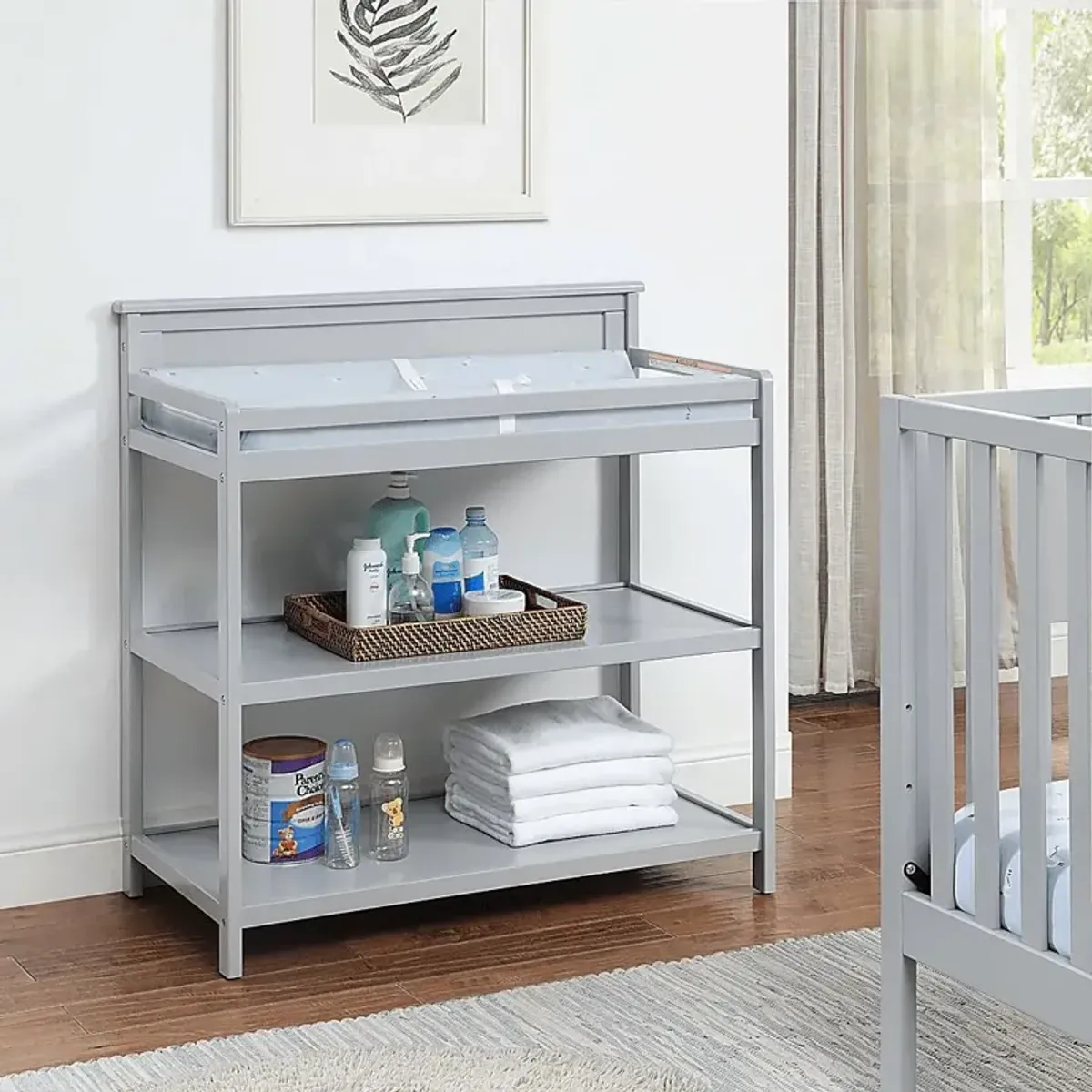 Kids Crownspoint Gray Changing Table