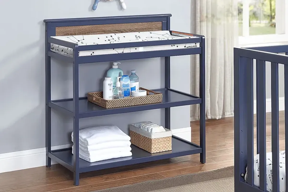 Kids Crownspoint Blue Changing Table