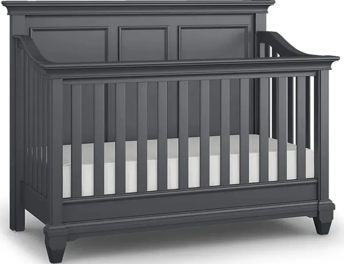 Hilton Head Graphite 3 Pc Crib with Toddler and Full Conversion Rails