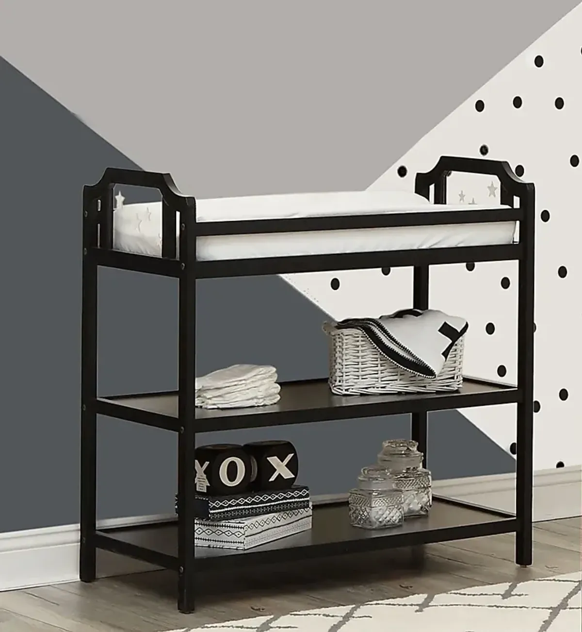 Kids Bazzele Black Changing Table