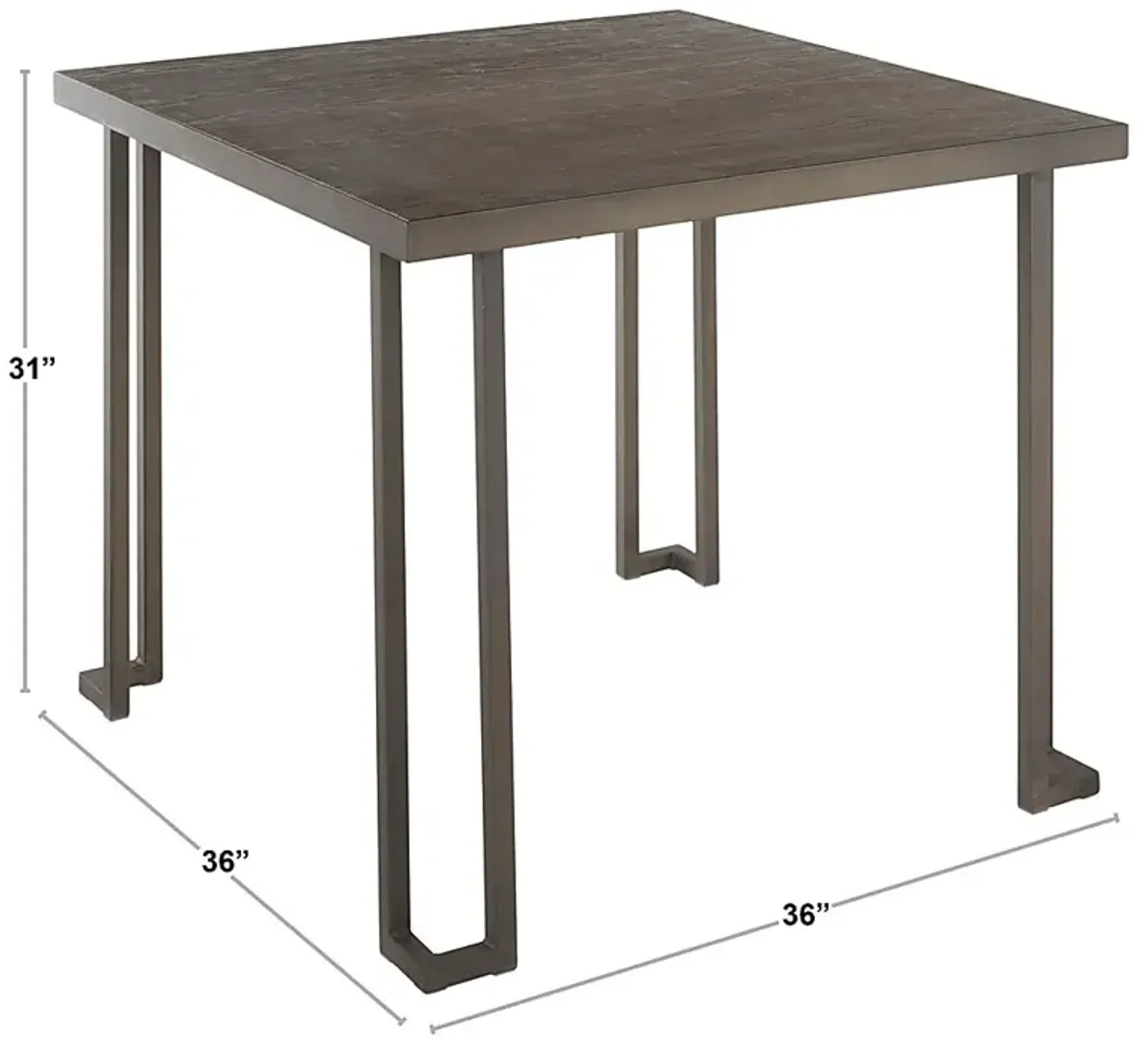 Meadowvale Espresso Dining Table