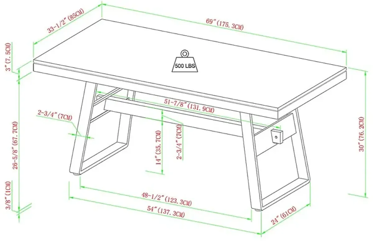 Stormdenn Light Oak Dining Table