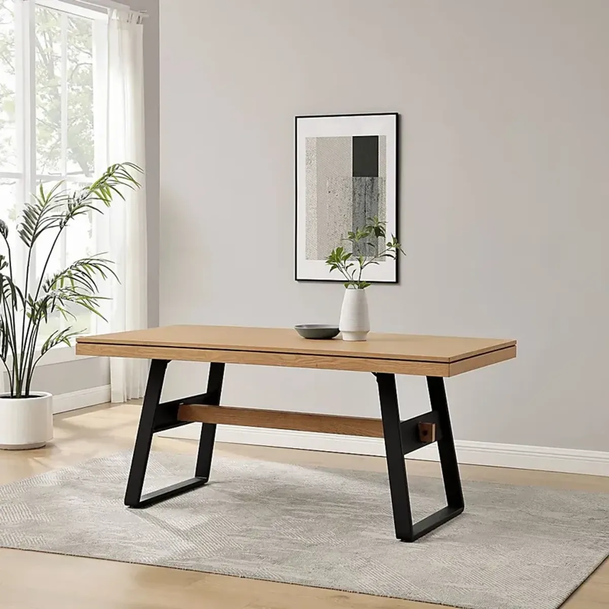 Stormdenn Light Oak Dining Table