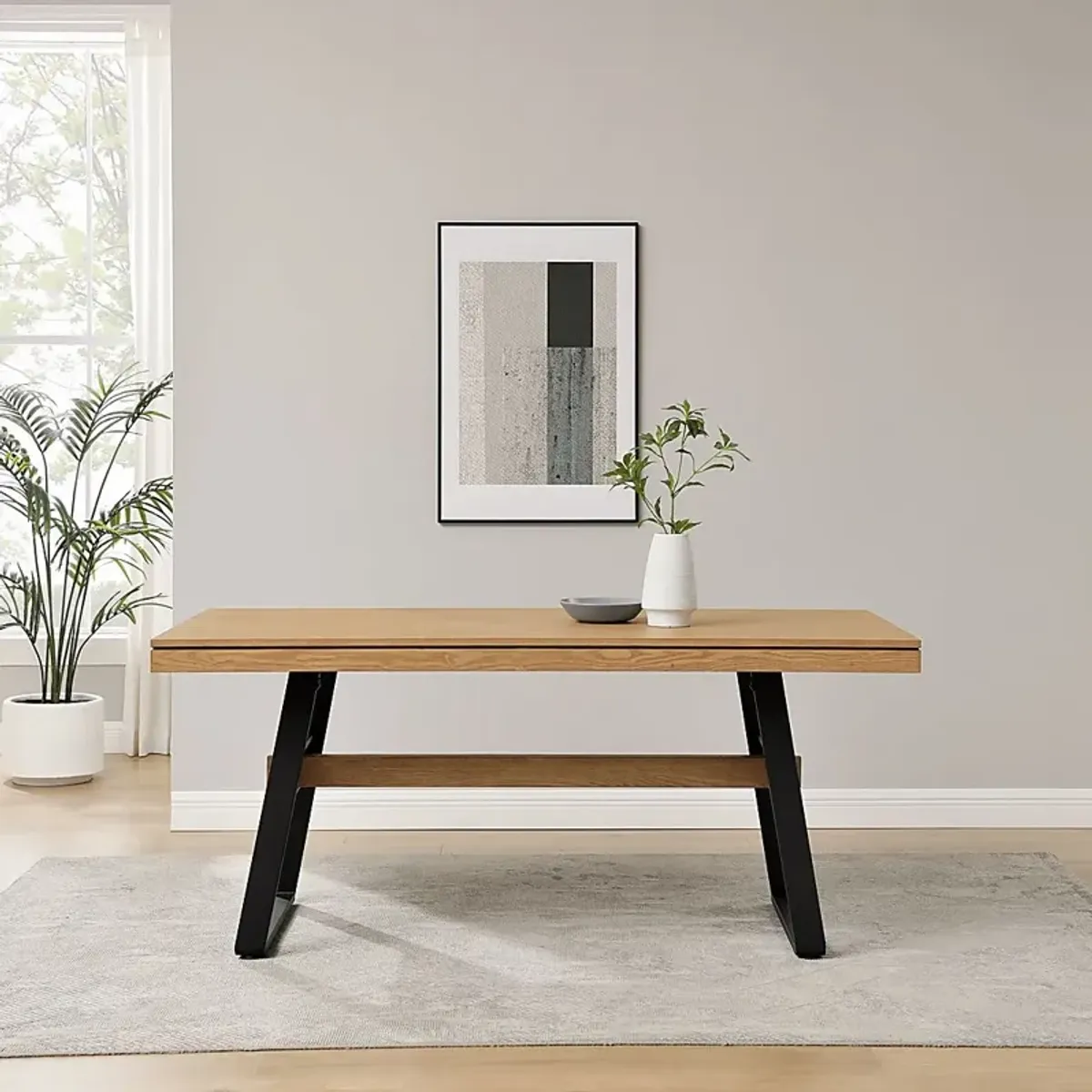 Stormdenn Light Oak Dining Table