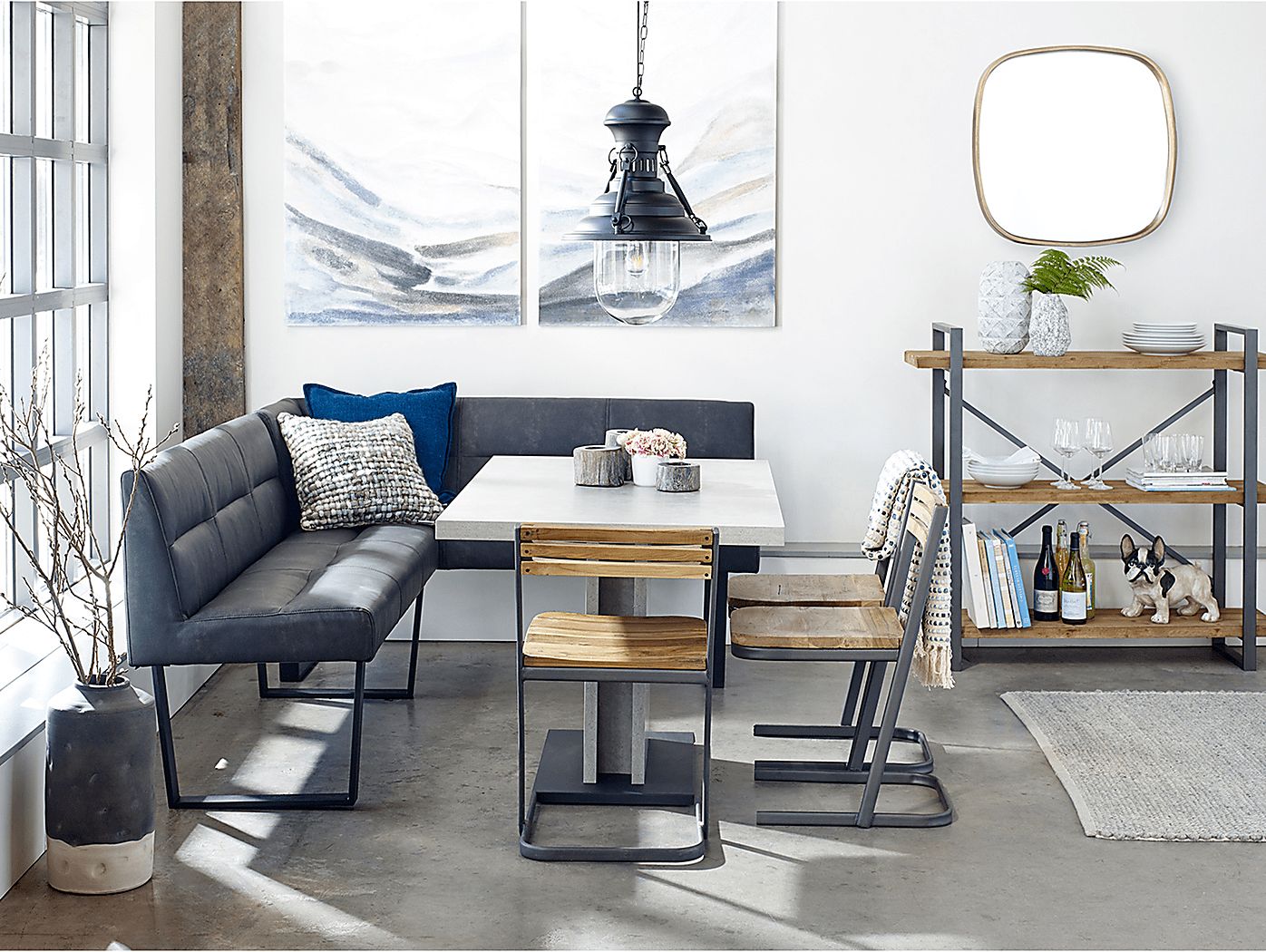 Rochdale Gray Dining Table