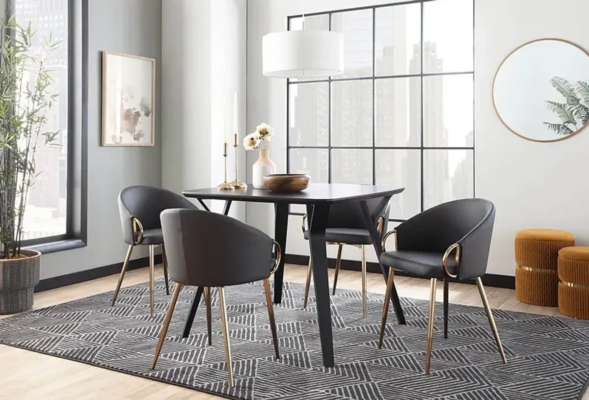 Karmeria Black Dining Table