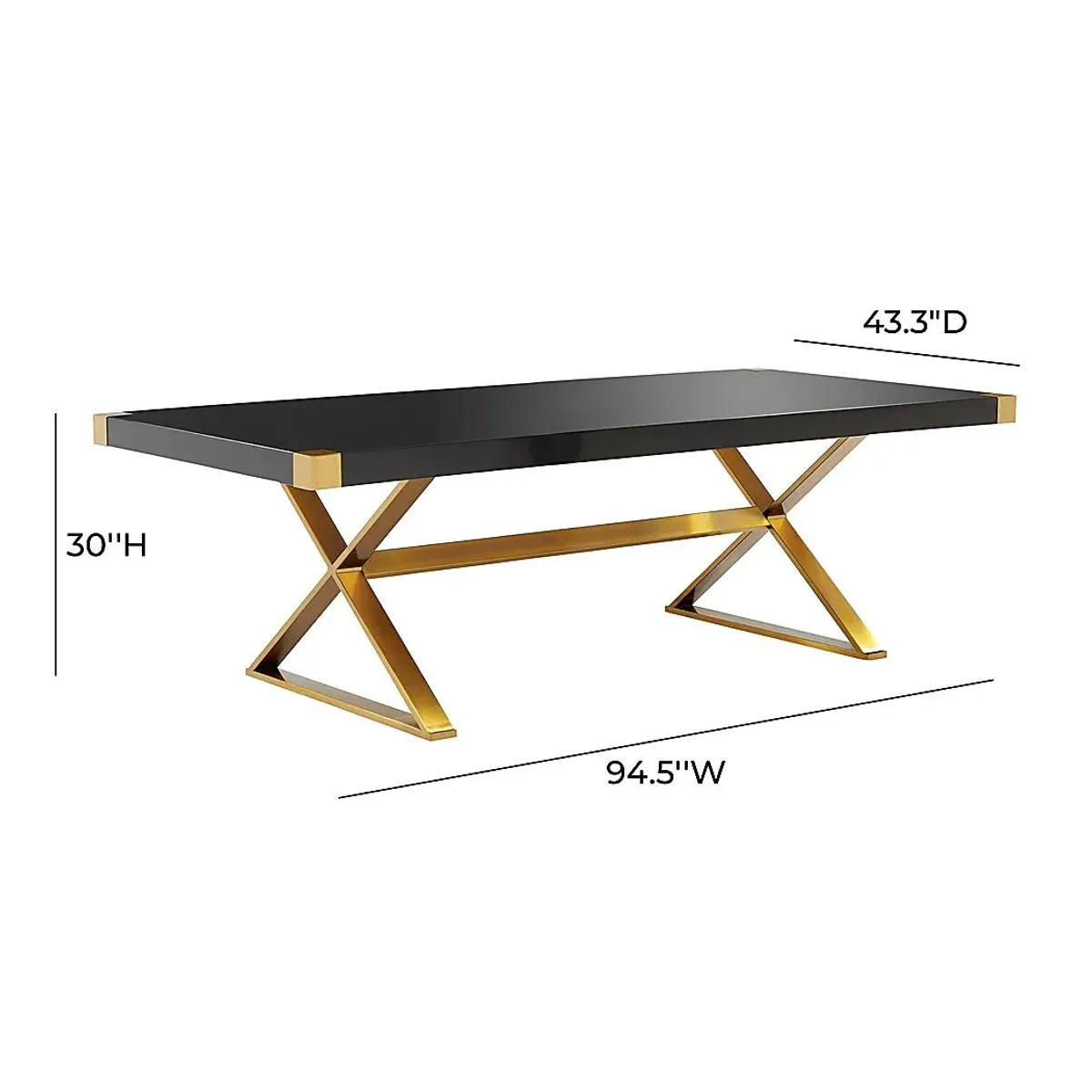 Acadamie Black Dining Table